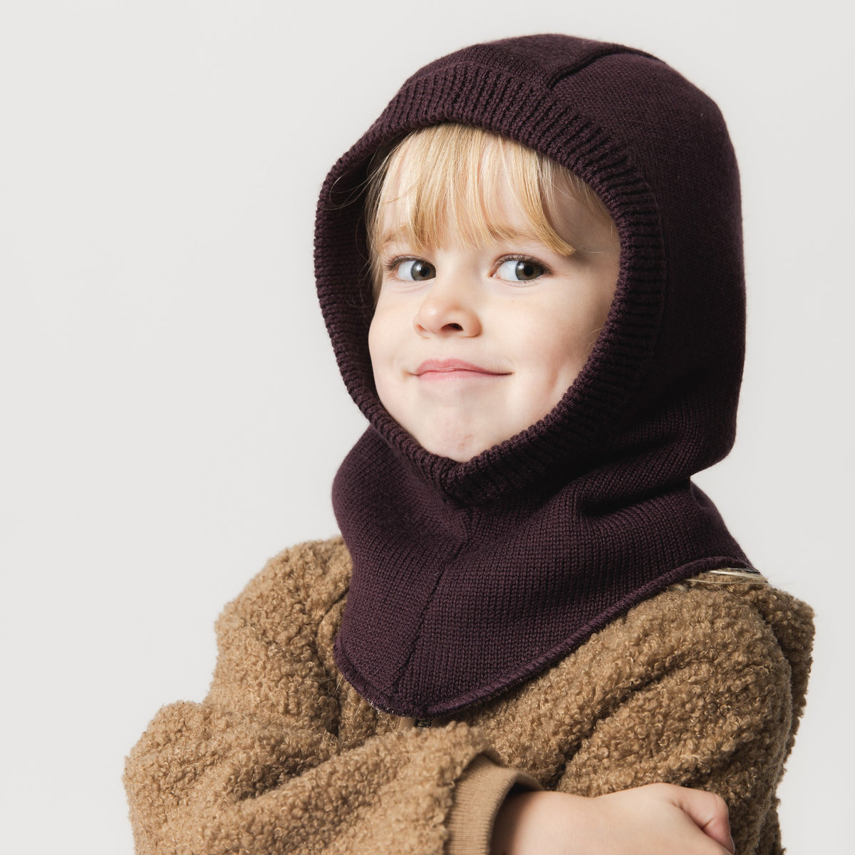 MINI A TURE MATJORK fleece-lined merino wool balaclava