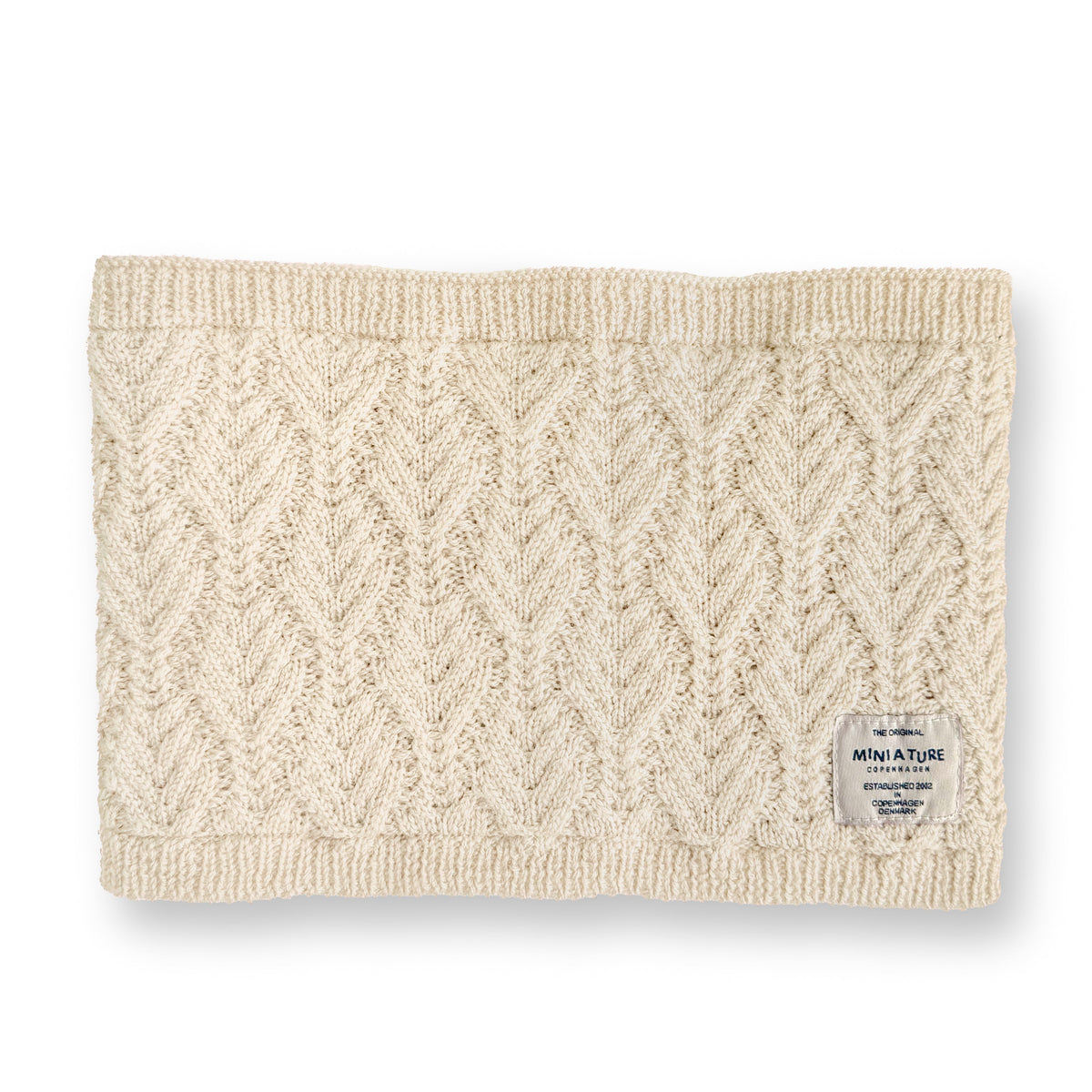 MINI A TURE MATGOI fleece-lined neckwarmer - Angora cream