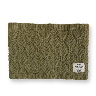 Translation missing: en.MINI A TURE MATGOI fleece-lined neckwarmer - Kalamata green