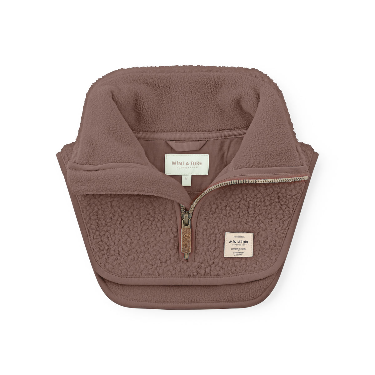 MINI A TURE MATAKTON teddy fleece zip neckwarmer