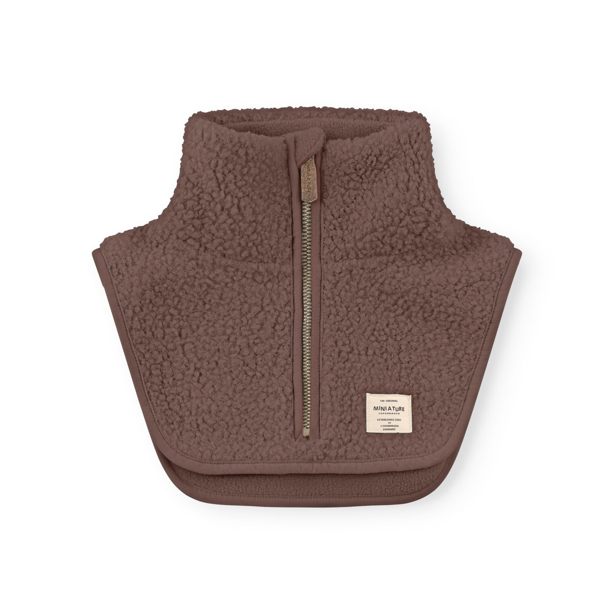 MINI A TURE MATAKTON teddy fleece zip neckwarmer