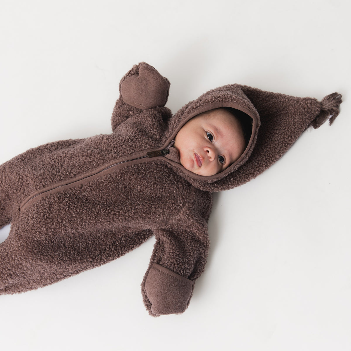 MINI A TURE MATADEL teddy fleece jumpsuit lifestyle