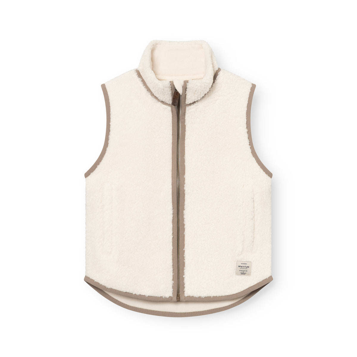 MINI A TURE MATBATTAL teddy fleece vest
