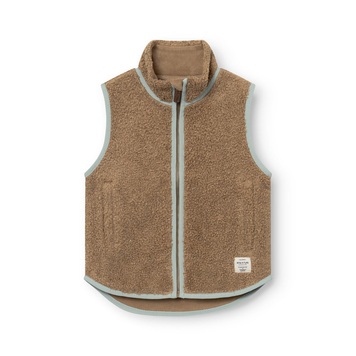 MINI A TURE MATBATTAL teddy fleece vest