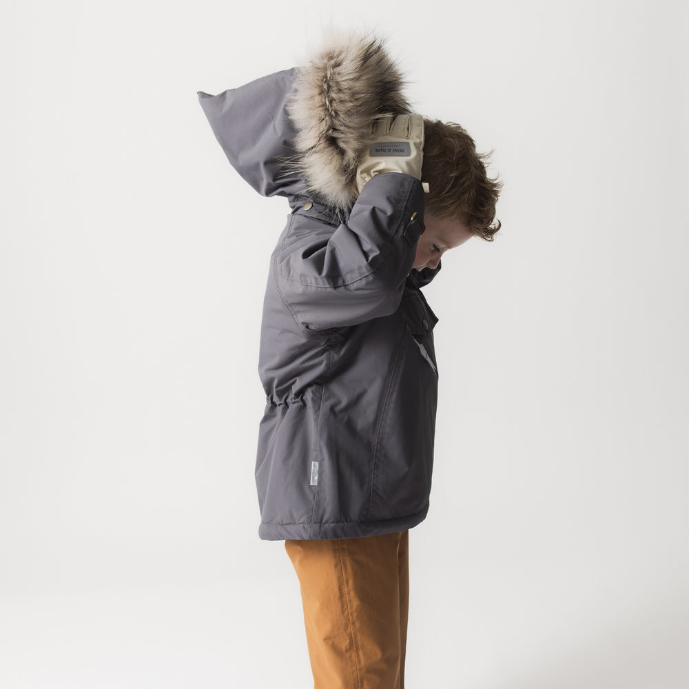 MATWANG fleece lined winter jacket fur. GRS