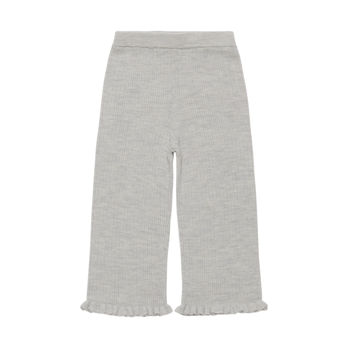 FUB Rib Pants in light grey melange