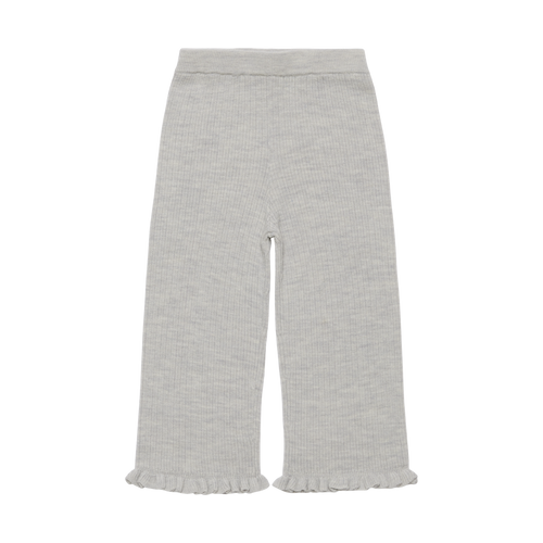 FUB Rib Pants in light grey melange