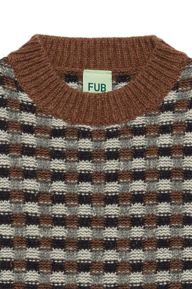 Translation missing: en.FUB Lambswool Vest in hazel melange