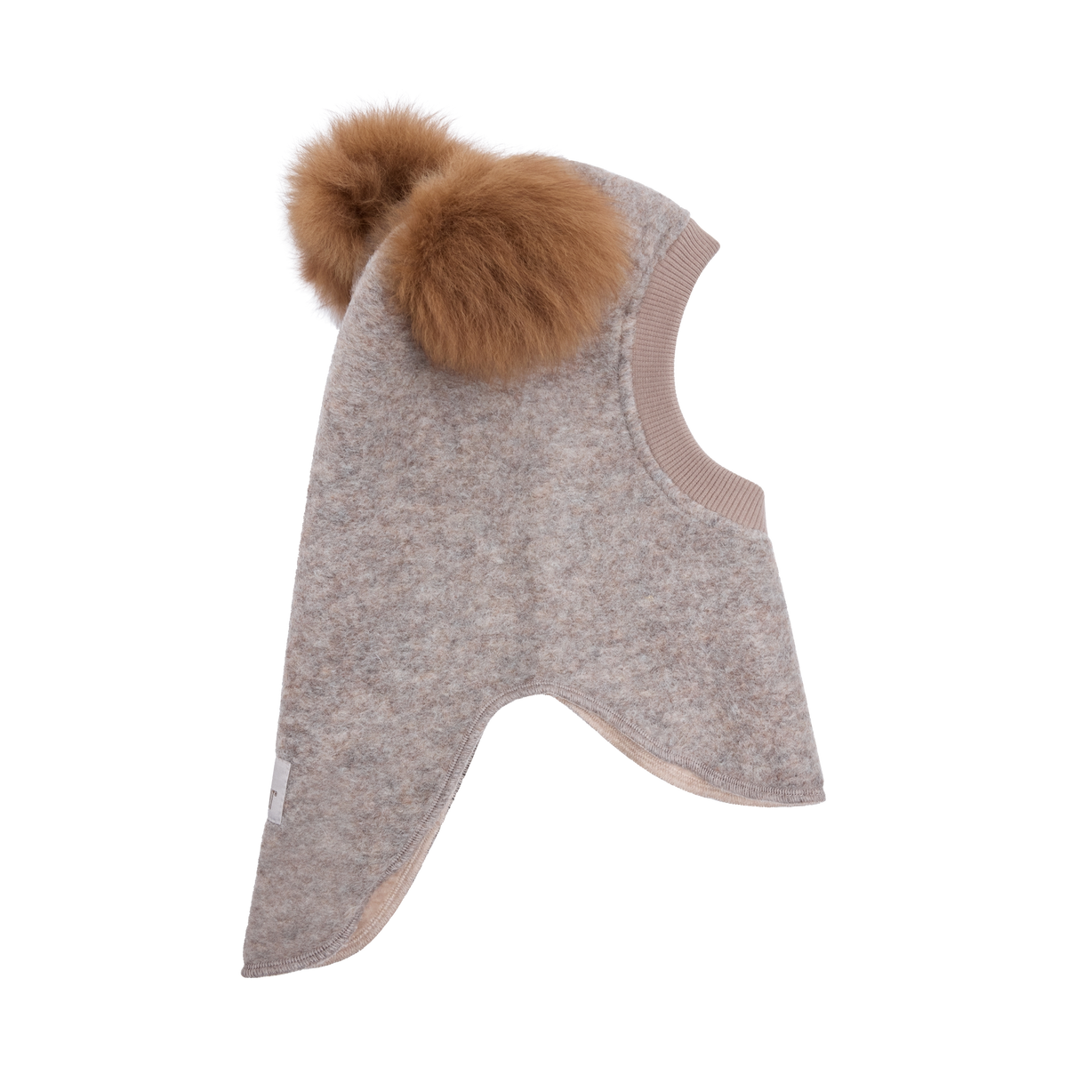 Huttelihut Balaclava Wool Alpaca Pompoms