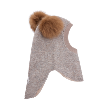 Translation missing: en.Huttelihut Balaclava Wool Alpaca Pompoms