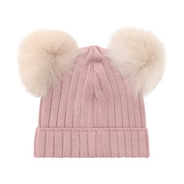 Translation missing: en.Huttelihut Knit Wool Hat with Alpaca Pompoms