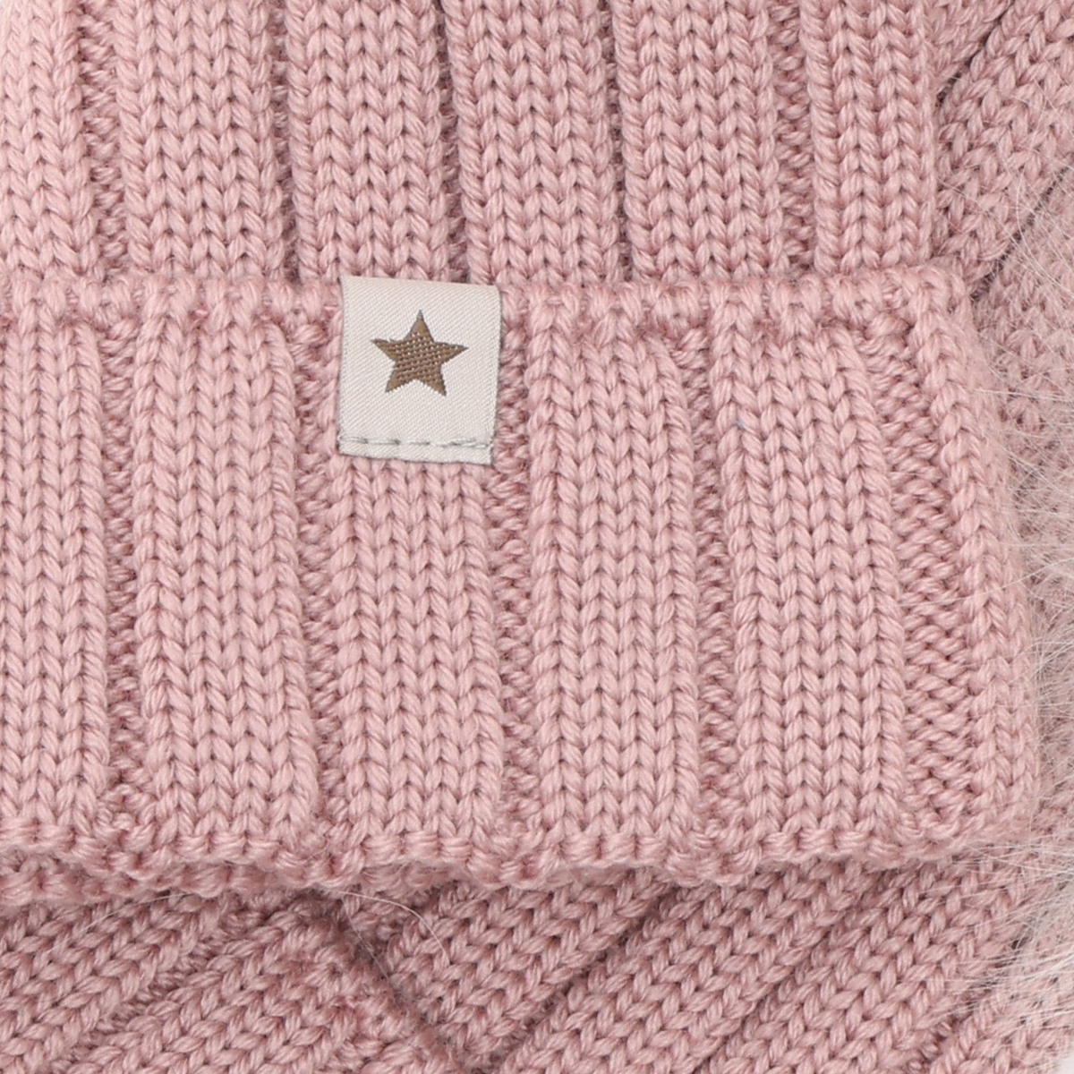 Huttelihut Knit Wool Hat with Alpaca Pompoms