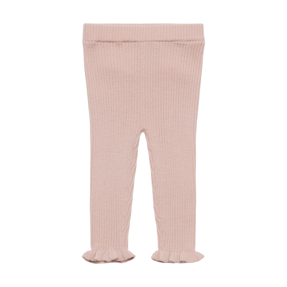 Legging bébé FUB à volants – rose pâle