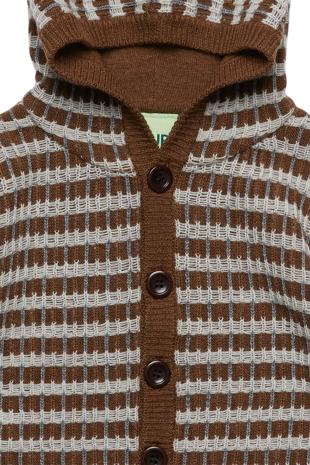 FUB Baby Multi Cardigan in hazel, light grey and steel