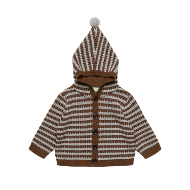 Translation missing: en.FUB Baby Multi Cardigan in hazel, light grey and steel