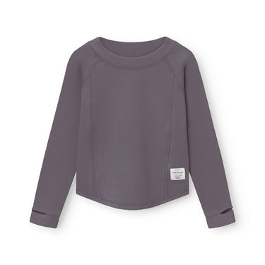 Translation missing: en.MINI A TURE MATLENIE light fleece LS t-shirt Rabbit plum (9720)